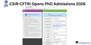 CSIR-CFTRI Opens PhD Admissions 2026; Apply Before October 21
